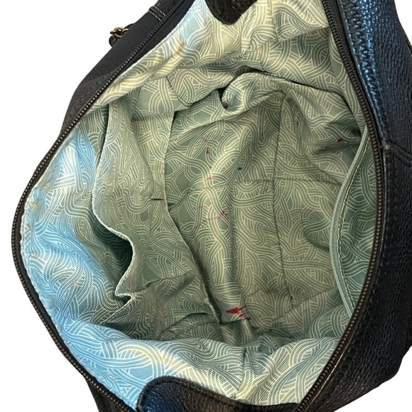 The Sak Women's Iris Hobo Shoulder Bag Black Pebble Leather - Picture 9 of 10